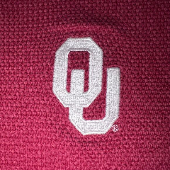 Nike‎ Oklahoma Sooners Shirt Mens LG Polo Short Sleeve - Picture 3 of 11